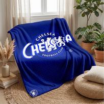 Chelsea FC Theme blanket Soft Flannel Fleece Blanket Warm Lightweight Throw Blanket for Home Sofa Bed 75x90cm