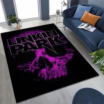 Retro L-Linkin Park Rock Band Carpet Rug for Playroom Bedroom Living Room Sofa Home Decor,kid Game Area Rug Non-slip Floor Mat 40x60cm( 15x23in ) gray