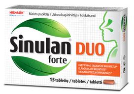 SINULAN FORTE DUO kvėpavimo takams ir imunitetui, 15 tablečių