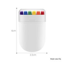 6-Color Children's Rainbow Face and Body Painting Pen Set Small Set white