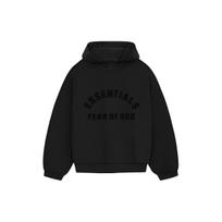 Fear of God Essentials Nylon Fleece Hoodie Jet Black/Jet Black Men Tops 202SP244314F M black
