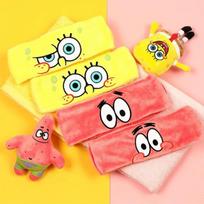 SpongeBob Soft Face Wash Headband 4-Pack SpongeBob winks yellow
