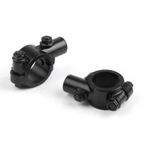 Motociklo Dviračio 1  Vairo 10MM Sriegis Veidrodžio tvirtinimo Laikiklis Spaustukas Adapteris Juodas black