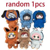Toptoy Naruto Shippuden Beast Party Series Vinyl Figure Plush-Like Texture Blind Box Chibi Kakashi Sasuke Collectible blue