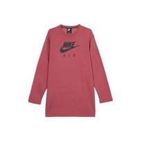 Nike Women's Casual Fleece-Lined Thick Mid-Length Hoodie in Red EU L