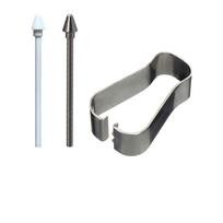 Pakeičiamas antgalis Samsung Tab S11 Ultra rašikliui - Metalinis ir plastikinis šerdis 3 Standard Nibs + 1 Clip