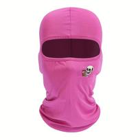 Skull print balaclava hat suitable for all seasons, suitable for both men and women, riding hat suitable for windproof One Size rožinė raudona spalva