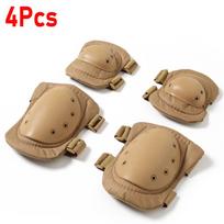 4Pcs Tactical Knee Pads ,Airsoft Knee & Elbow Protective Pads Guard for Army, Paintball, Hunting and Anyother Outdoor Sports juoda