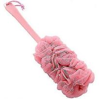 Long handle bath brush bath sponge body scrubber bath powder puff back brush back brush bath mesh sponge