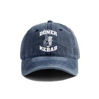 Doner Kebab Baseball Cap Distressed Hats Cap Doner Kebab Unisex Retro Outdoor Summer Adjustable Hat