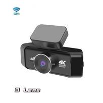 4K 360° Quad HD Dash Cam with Night Vision, WiFi and 4-Lens Backup Camera 3 Lens+ACC（24H） juoda