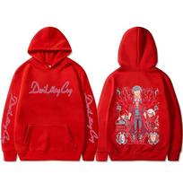 Anime Devil May Cry Son Of Sparda Dante Graphic Hoodie Men Women Casual Vintage Oversized Sweatshirt Male Cartoon Manga Hoodies L