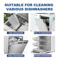 All in One Dishwasher Cleaning Tablets For Home Dishwashers Powerful Agent Removes Water Stains Grease Maintains Tableware Shine one size gray