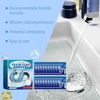 Powerful Pipe Cleaning Tablets for Drain Grease and Hair Unblocker Fast Toilet Sink Deodorizers for Home Reuse one size gray