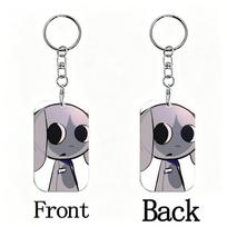 Animal Hospital Keychains Cute Anime Figure Acrylic Keychain Keyring for Accessories Bag Key Chain Boy Girl Kids Game Fans Gifts Keychain gray