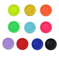 Mini Silicone Flying Saucer Funny Dog Cat Toy Dog Game Flying Discs Resistant Chew Puppy Training Interactive Pet Supplies multi
