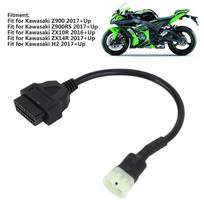 6Pin OBD2 Cable Harness Diagnostic Tool Fit for Kawasaki Z900/Z900RS/ZX10R/ZX14R/H2 black
