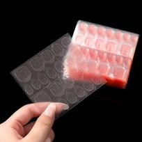 Wearable Detachable Double Sided Jelly Glue Nail Adhesive Tabs Nail Glue Stickers Fake Nail Glue 240pcs Plus gray