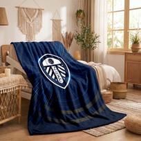 Leeds United Theme Fleece Blanket Cozy Soft Plush Blanket For Bedroom Couch Travel 75x90cm