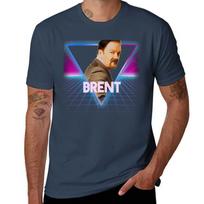 Landscape Retro David Brent 80s Office The Neon Tshirt Plus Size Nonshrink Tshirt S brown