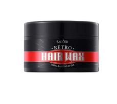 100g Retro Hair Wax, Strong Styling, Natural Fluffy Hair Mud, Moisturizing Ingredients, Hair Products 100g gray