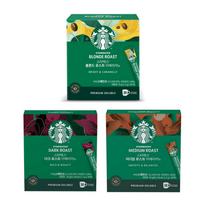 [STARBUCKS] Tamsaus/ Vidutinio/ Šviesaus skrudinimo Americano 30 lazdelių Dark 30stick black
