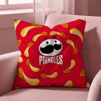 P-pringles Decorative Cushion Cover Multi-Scene Pillow Cover for Home & Car - Reversible, Soft & Durable for Daily Use 30cmx30cm red