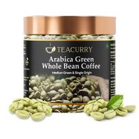 Teacurry Arabica Green Coffee Beans Whole (50 Gram, Unroasted) Raw Coffee Beans | 100% Natural and Fresh black