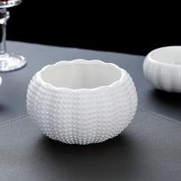 Ru Han Ceramic Caviar & Sea Urchin Serving Bowls - Set of 3 white