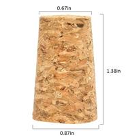 100Pcs Wooden Cork Tapered Wine Cork Reusable Sealing Wood Lid Cap Wine Bottle Stopper for Bottle Bar Tools Kitchen Accessories beige