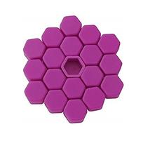 20Pcs/set Silicone Car Tyre Wheel Hub Covers Protection Caps 19/21mm Wheel Nuts Wheel Hub Screw Protector Dust Proof Bolt Cover 19mm purple