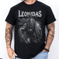 Leonidas Sparta Shirt: Spartan Warrior Tee | Ancient Greece History T-Shirt | 300 Spartan King | Greek Warrior Gift S gray