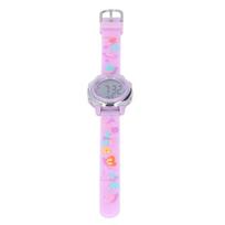 LED Kids Watch Waterproof Backlight Cartoon Digital Child Watch with Alarm Clock Stopwatch for 3 to 10 Years Old gray