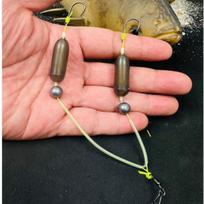 1pc barb Carp Fishing Hook 2 Hooks Carp Rigs Fishing Lure Fishing Hair Rigs Hook  Fishing Tackle 10#
