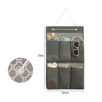 6/12/20 Pocket Hanging Storage Bag Wall-mounted Shoe Rack Shoe Organiser  Sundries Organization gray 20 pockets