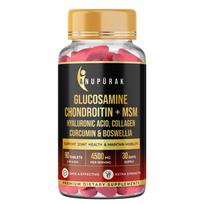 Glucosamine Chondroitin MSM Tablets | 4500mg | 11 Actives Joint Support Supplement : Collagen Type II, Hyaluronic Acid & Boswellia | Knee Mobili