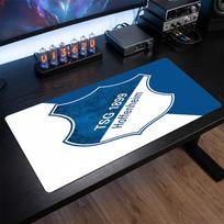 TSG Hoffenheim FC Theme Pattern Mouse Pad, Soccer Logo Design XXL Gaming Desk Mat Non-Slip Computer Mouse Pad 30cmx60cm（11.8x23.6inch）