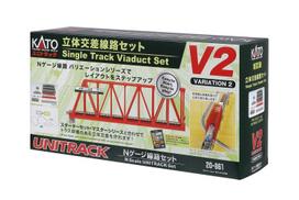 KATO N gauge inner double track endless set V2 model rail set 20-861 beige