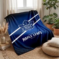 Toronto Maple Leafs Flannel Fleece Blanket Cozy Warm Throw Blanket For Couch Bed Travel All Season Use 75x90cm