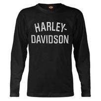 Harley-Davidson, Heritage HD vyriški ilgomis rankovėmis marškinėliai, apvalia apykakle, minkštas tamprus audinys, laisvalaikio viršutinė dalis XL black