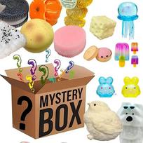 Blind Box Mystery Kawaii Cat Paw Mochi Squishy Simulated Food Fidget ToyS NEW Cute Squeeze Foot Toy Antistress Stress-Relief Random style 1pcs beige