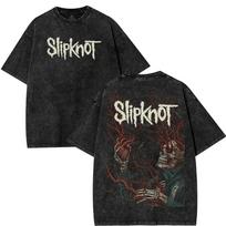 Vintage Washed Slipknot Album Poster World Tour Merch Corey Taylor Joey Jordison Paul Gray Shawn Crahan Mick Thomson Heavy Metal Band L black