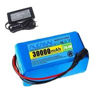 (JK) 24V 30Ah 7S3P Baterija 30000mAh Elektrinio Dviračio Li-jonų Baterijos Paketas ir Įkroviklis mažiau