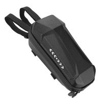 2L vandeniui atsparus EVA kieto apvalkalo priekinis krepšys paspirtukams ir dviračiams - Greitai nuimamas vairo krepšys 2L Fully Waterproof Hard Shell Bag juoda
