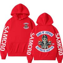 Motorcycle SoA - Sons of Aspirin - Funny Biker Hoodie Men's Fashion Casual Fleece Sweatshirt Unisex Harajuku Hip Hop Y2k Hoodies 3XL black
