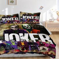 Joker: The Many Faces of Chaos Bedding Set Comforter Cover Gift for Bedroom,Includes 1 Cover and 2 Pillowcases, No InsertB479 135x200cm black
