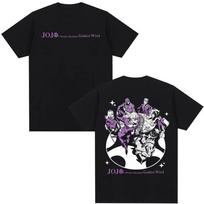 Anime JoJo Keisti Nuotykiai Auksinis Vėjas Grafiniai Marškinėliai Vyrams Moterims Vasariniai Laisvalaikio Per dydį Trumpomis Rankovėmis T marškinėlis Streetwear S gray