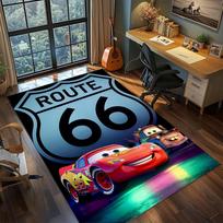 Cool Retro Cars Lightning McQueen Rug Carpet Large Area Rug Non Slip Washable Floor Mat Gamer Room Bedroom Home Decor 60x90cm