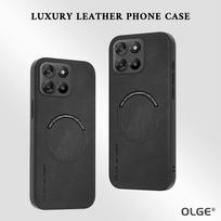 Magnetic Leather Case for Motorola Moto Edge 70 Ultra Fusion Plus X70 Air Pro Cover Soft Matte Mag-safe Charge Shockproof Shell Motorola Moto X70 Air žalia