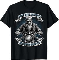 Sons with Arthritis Ibuprofen Chapter Motorcycle Biker T-Shirt , Unisex Tees M black